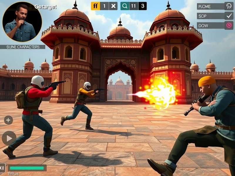 Desi CSGO Gladiators map with Indian architectural elements