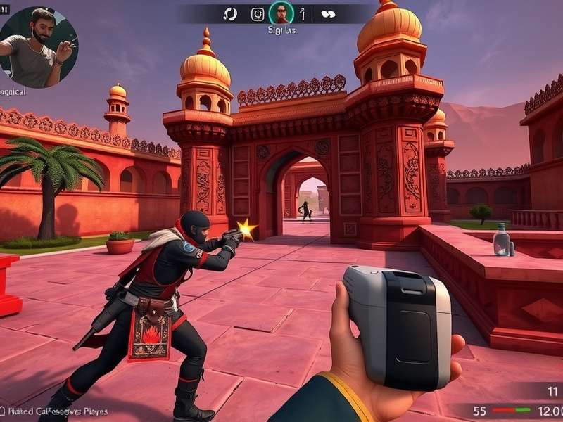 Desi CSGO Gladiators gameplay screenshot showing tactical combat